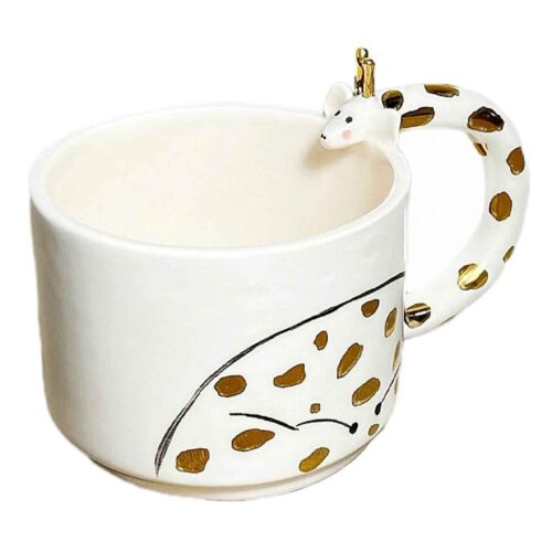 Tasse en céramique artisanale – Design Girafe