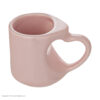 Tasse en céramique artistique - Design poignée en forme de cœur, Chic & Luxe