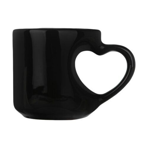 Tasse en céramique artistique – Design poignée en forme de cœur, Chic & Luxe