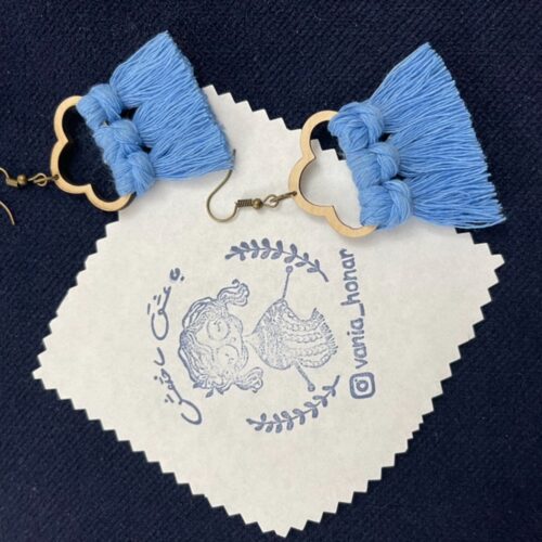 Boucles d’oreilles bohèmes en macramé chic et luxueuses, motif nuage.
