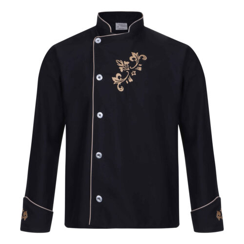 Veste de chef à manches longues pour homme – Durable et professionnel