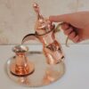 Cafetière traditionnelle arabe en cuivre pour préparer le Qahwa et le café arabe - Modèle Aliyeh