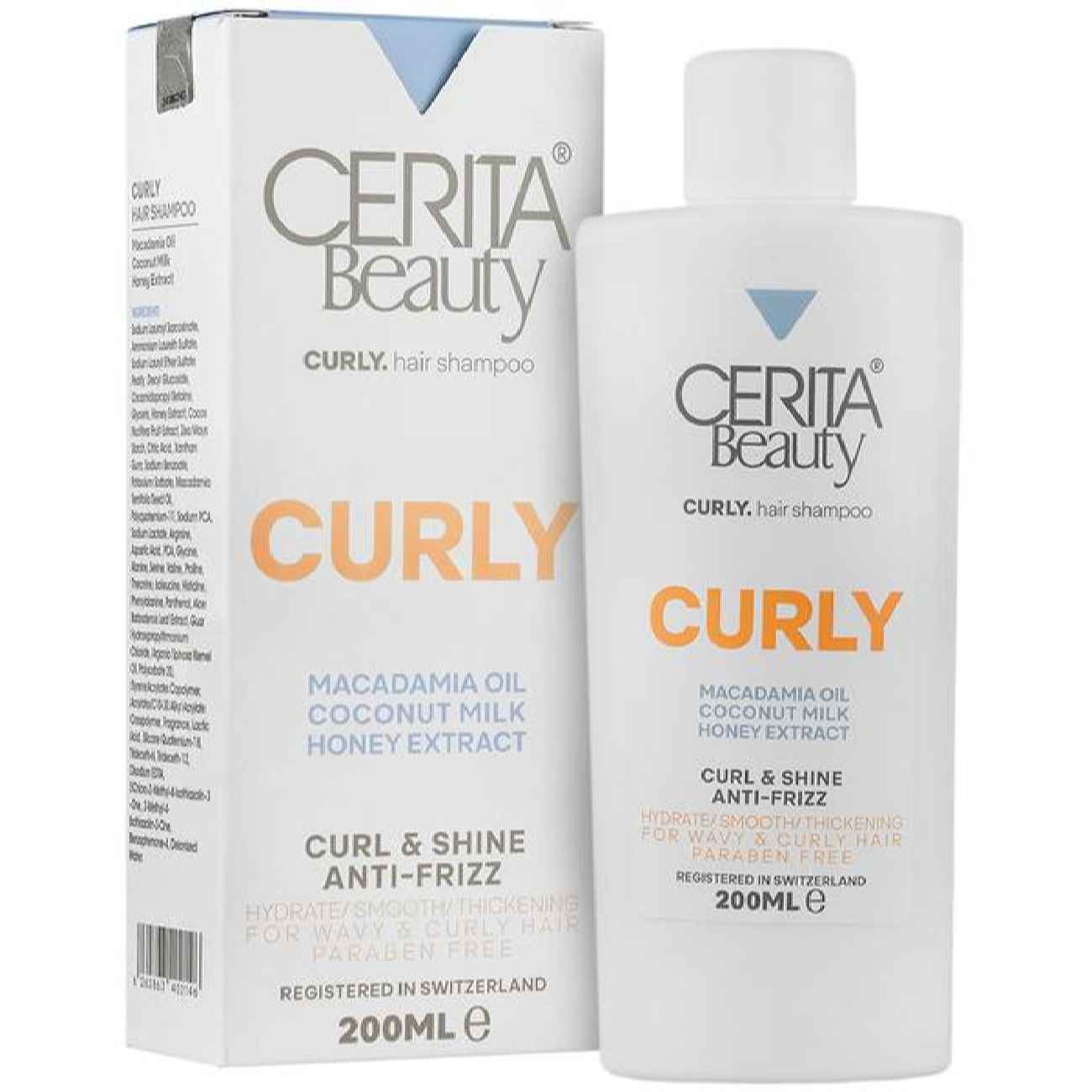 Cerita Shampooing pour Cheveux Bouclés - Soin Parfait pour Vos Boucles