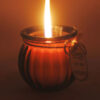Bougie décorative en pot marron, idéale pour cadeau et décoration