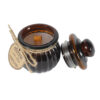 Bougie décorative en pot marron, idéale pour cadeau et décoration