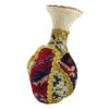 Vase en poterie décoratif fait main orné avec le design de tapis persan