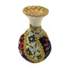 Vase en poterie décoratif fait main orné avec le design de tapis persan