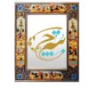 Cadre miroir en bois persan Khatamkari – Élégance et tradition