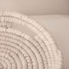 Panier en osier tissé à la main, style durable en crème