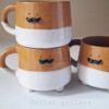 Tasse en céramique artisanale - Design élégant en marron