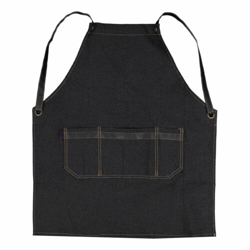 Tablier élégant de barista – Confort et chic en noir