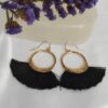 Boucles d'oreilles pendantes élégantes en macramé