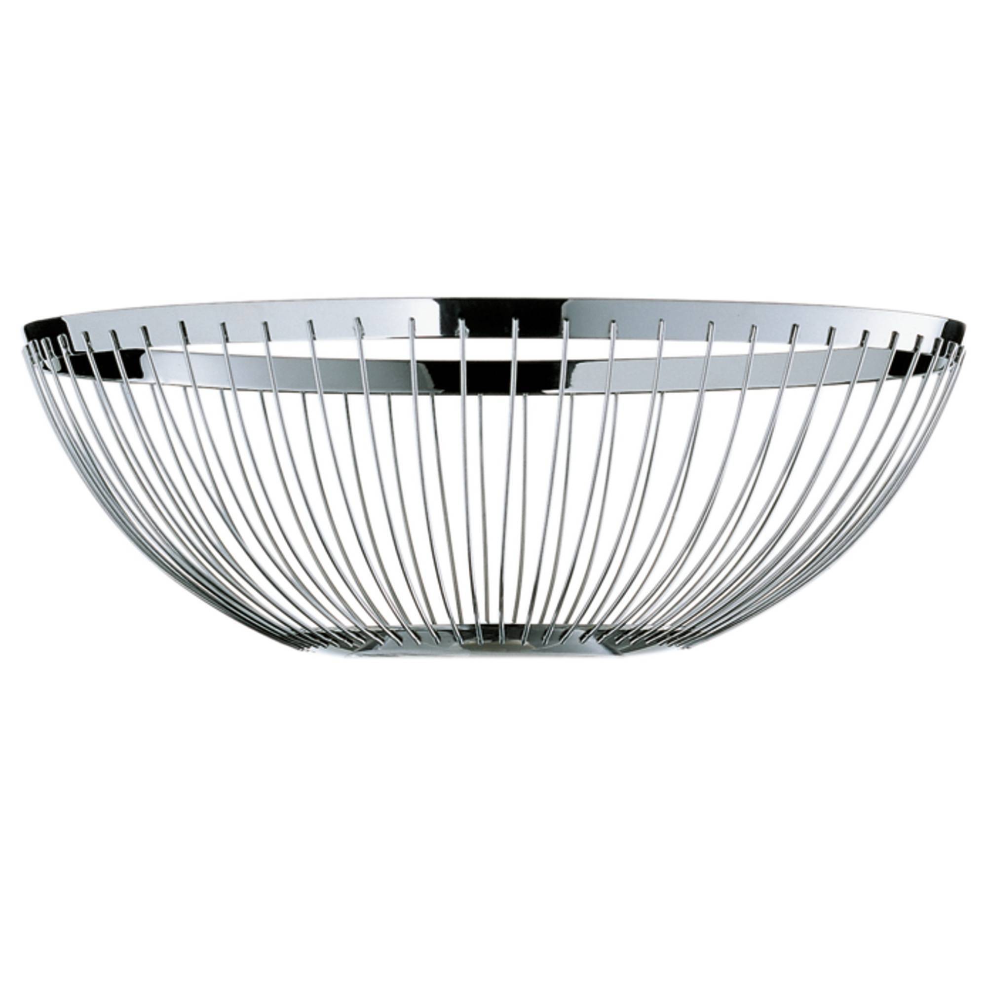 Panier à fruits en fil métallique élégant et luxe en argent