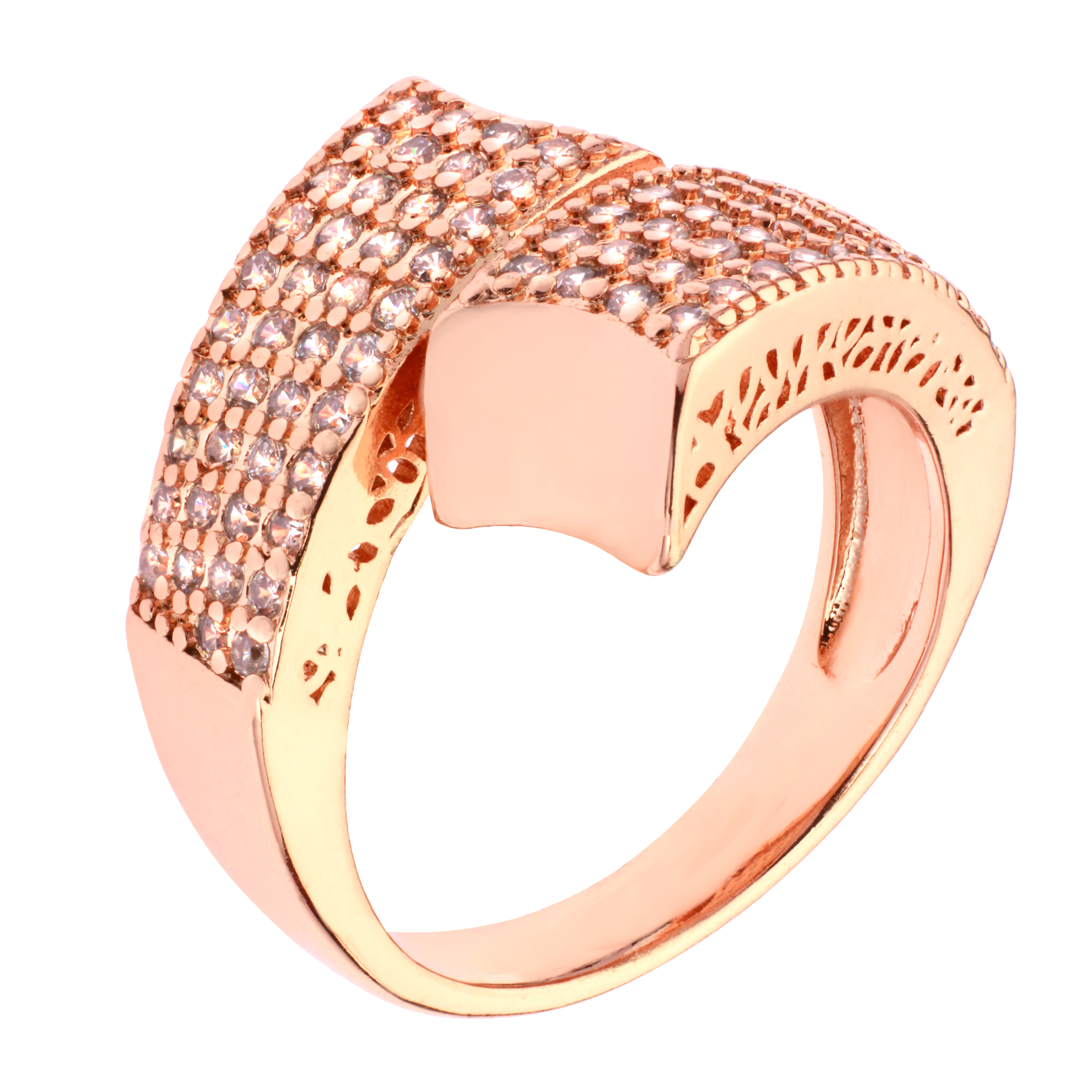 Elegant Brass Ring for Women in Bronze