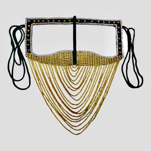 Burqa Omanienne Fait à la Main Élégant en Strass – Burqa du Golfe