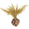 Vase en poterie bulbous fait main avec design de tapis persan de Tabriz