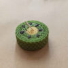 Bougie naturelle en cire d'abeille faite à la main avec design kiwi