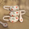 Tasse en céramique artistique - Chef-d'œuvre unique fait main