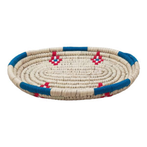 Panier de rangement tissé à la main avec design bateau en crème