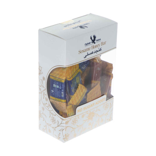 En-cas de sésame au miel par Oghab Halva – Une alternative saine au sucre, paquet de 32 (10g chaque)