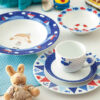 Service de repas iranien en céramique par Zarin Iran 5 pièces pour enfant - Design Bateau