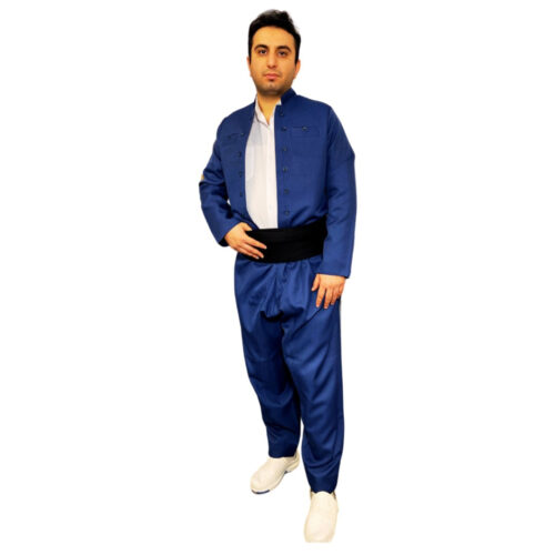 Vêtements Kurdes pour Hommes avec Pishtwen – Maleki Bleu Marine