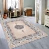 Grand tapis de sol intérieur de style persan avec design floral