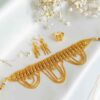 Ensemble Collier en Laiton Mortasha avec Boucles d'Oreilles