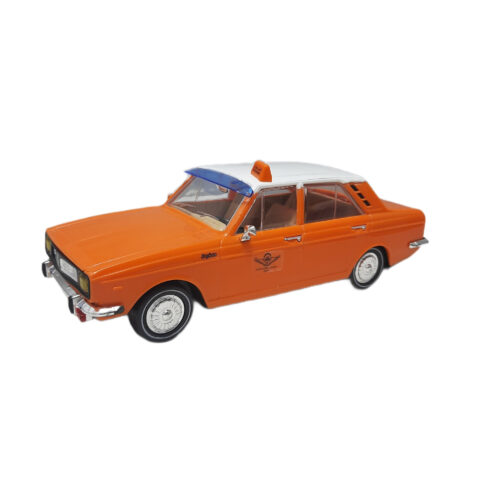 Voiture jouet iranienne Paykan Javanan iconique modèle taxi en orange – 1966 Hillman Hunter