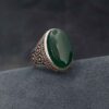 Bague en argent Agate pour homme Chic & Luxe