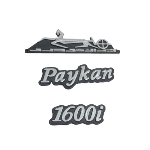 Emblème Persan pour Voiture Peykan – Argenté, Lot de 3