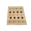 Tapis Gabbeh Persan en laine authentique tissé à la main dans le Khorasan, motifs animaliers et d'arbres