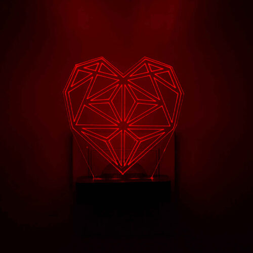 Veilleuse LED murale avec motif de foyer