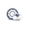 Service à thé artistique en porcelaine avec motif géométrique – Élégance moderne et stylée