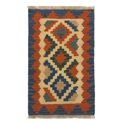 Tapis Kilim Qashqai Persan en laine tissé à la main à Firuzabad