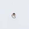 Bague en argent avec rubis rouge persan pour hommes, faite à la main