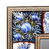 Cadre miroir en bois persan Khatamkari avec design floral