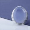 Bague en argent Aqeeq yéménite persane pour hommes