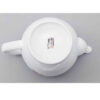 Théière de service en porcelaine avec design floral en blanc