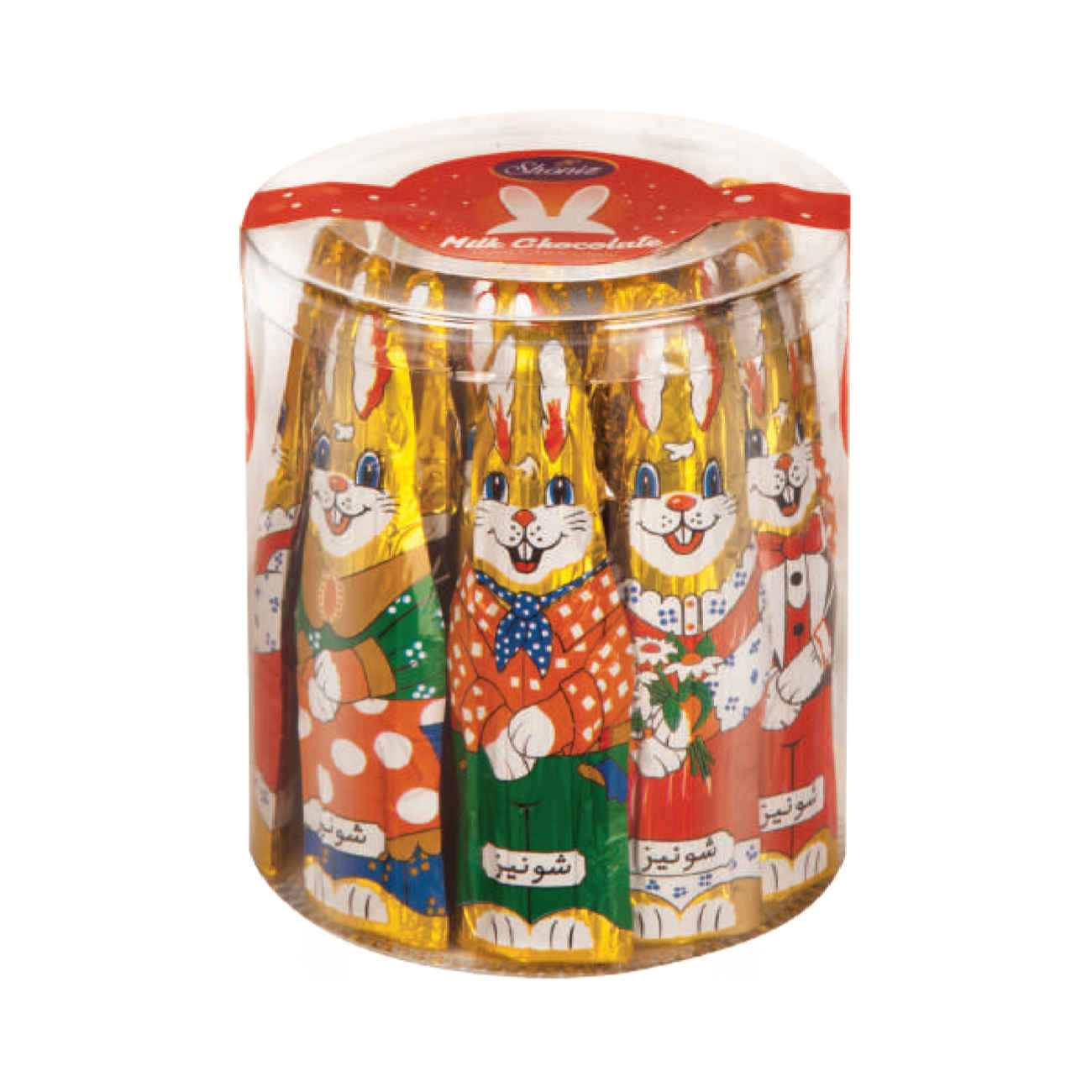 Lapin en chocolat au lait Shoniz – 14g (Emballage de 336g)