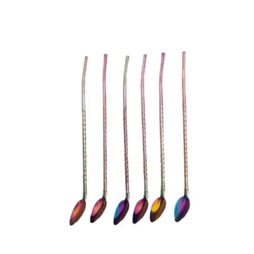 Set de Cuillères à Bar en Acier Inoxydable 6 Pièces Chic & Lux