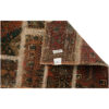 Tapis Persan Vintage Patchwork Noué à la Main Marron