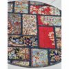 Tapis Persan Vintage Patchwork Noué à la Main Rouge
