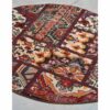 Tapis Persan Vintage Patchwork Noué à la Main Traditionnel Rouge