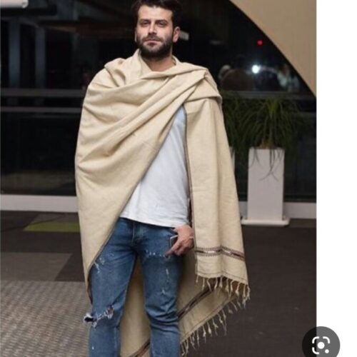 Couverture Afghane en Laine de Chameau – Artisanale, Chaude & Parfaite
