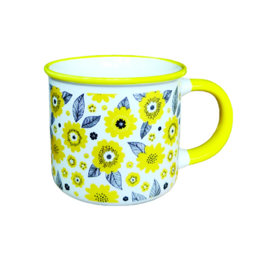 Tasse en céramique artistique – Design inspiré des fleurs