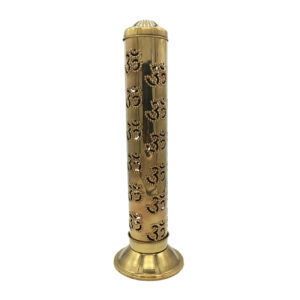 Brass Incense Holder – Handcrafted Artistry with Cylindrical Design