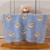 Dessus de Lit Bébé au Crochet Tissé à la Main – Pour le Berceau de Bébé, Fait avec Amour