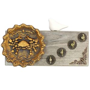 Porte-clés mural décoratif pour une clé organisée avec design de Grenade et Oiseau