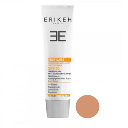 Crème Solaire Teintée Erikeh SPF50 – Anti-Taches 50 ml – Protection et Soin de la Peau